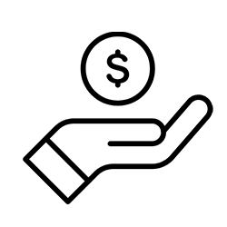 A 3D pixel heart with a stair-like design at the bottom.